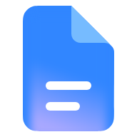 Blue folder icon with a white document symbol showing two lines.